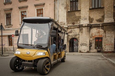 Cracovia: Tour turístico por la ciudad Carro de golf Eco Electric Buggy