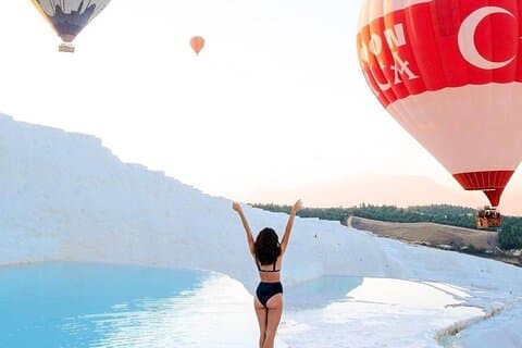 Pamukkale tour w. Entree, lunch & transfer vanuit Kemer