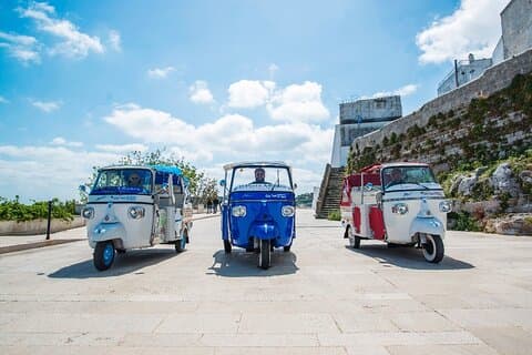 Private tour by Tuk Tuk of the Ostuni medieval quarter.
