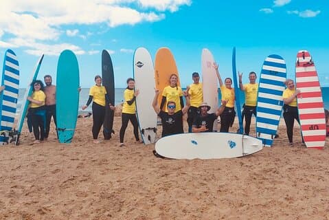 Halv dag i en privat surflektion
