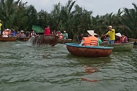 Hoi An aula de culinária com Basket Boat Tour