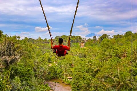Swing & Swim bei D'tukad Blangsinga und Ubud Temple Tour
