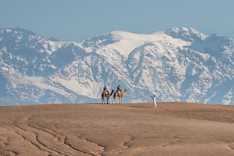Ourika Valley & Agafay Desert : Atlasgebergte met kameeltocht