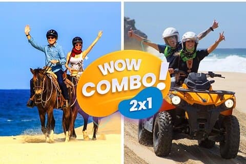 Esperienza combinata Cabo ATV ed equitazione a Migriño