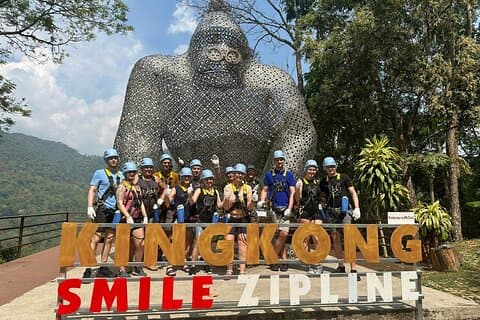 Kingkong Smile Zipline Adventure Tour från Chiang Mai