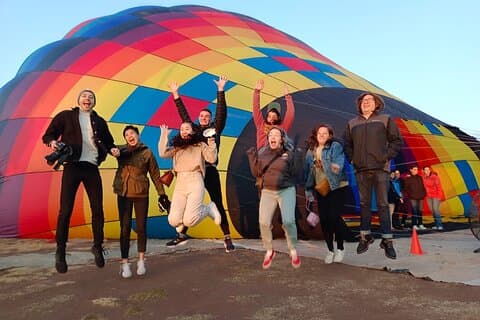 Hot Air Balloon Ride & Tour em Teotihuacan + La Gruta
