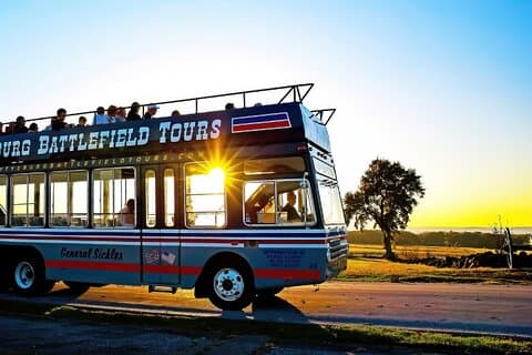Sunset Double Decker Bus Tour in Gettysburg