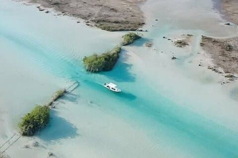 Visite guidée d'une journée à Bacalar : la lagune aux sept couleurs