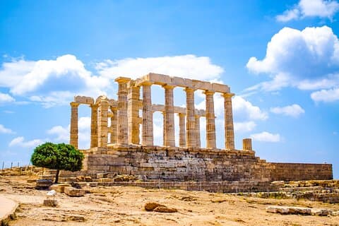Temple of Poseidon och Cape Sounion halvdag eftermiddagstur