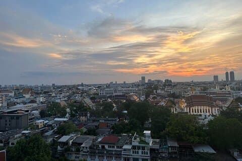 Excursion de jogging au coucher du soleil à Bangkok 7 km