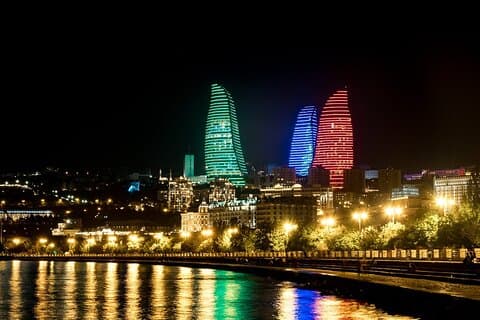 Tour nocturno de Bakú