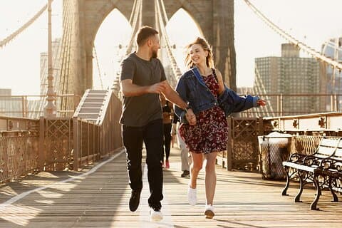 Experiência de fotografia romântica para casais em Nova York