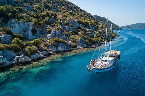 Zeil Turkije: cruisetocht langs de Lycische kust