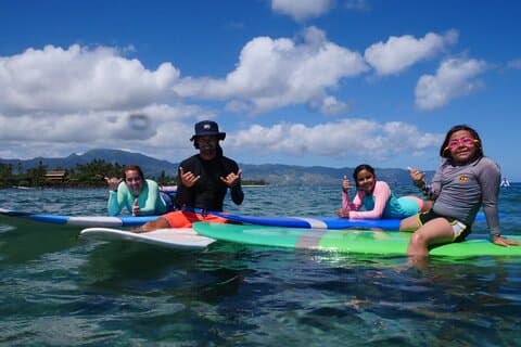 Aula particular de surf para 3-5 pessoas em North Shore Oahu