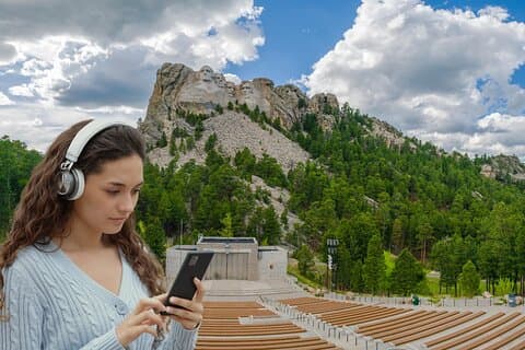 Excursão autoguiada com áudio a pé pelo Monte Rushmore