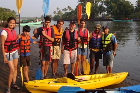 Goa Kajak Spikes Salonia Backwaters Kajakoplevelse