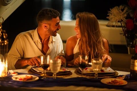 Tulum: Romantic Dinner on 34' Aventura Catamaran – All Inclusive