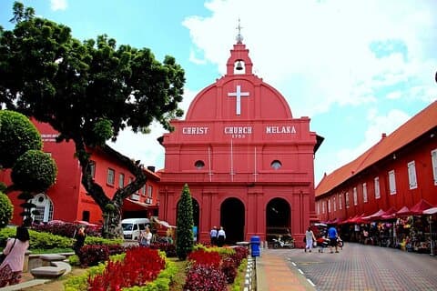 Visite historique d'une journée à Melaka : Église Saint-Pierre, Place Porta De Red