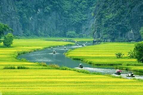 2Dag-1Nacht: Hanoi-Ninh Binh-Ha Long Bay-Overnachting in Tam Coc