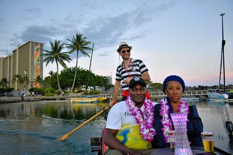 Waikiki privé de croisière en gondole, fleur libre lei, Boissons, pâtisseries