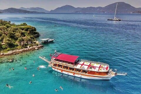 Excursão de barco pela Ilha Marmaris Cleópatra e Baías de Gökova com almoço