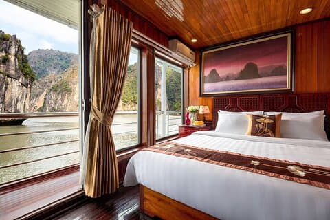 Cruceros boutique de una noche en la bahía de Halong (2 días / 1 noche)