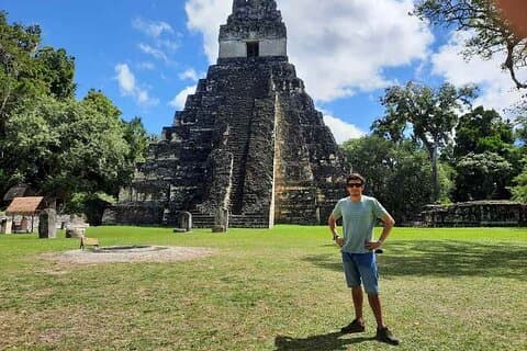 Tikal Hart del Mundo Maya por aire.