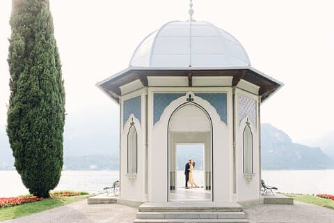 Servizio fotografico romantico sul Lago di Como