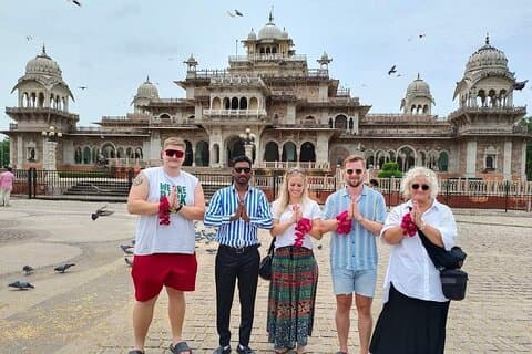 Jaipur City Tour med traditionel blomstermarked besøg