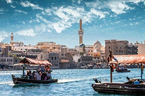 Excursão privada de dia inteiro em Dubai antigo e moderno com visita à Mesquita Azul