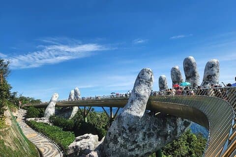 Golden Bridge & Da Nang City med Marble Mountain-Lady Budda Statue