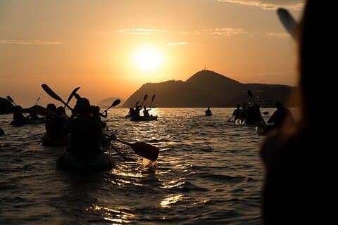 Dubrovnik Sea Kayaking Sunset Paddel