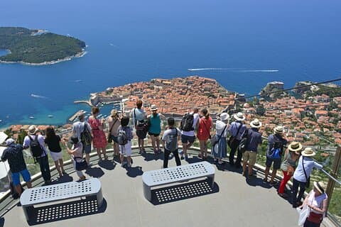 Téléphérique privé - Visite à pied de la ville et remparts de Dubrovnik