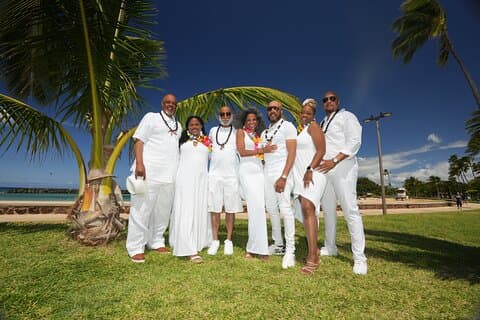 1 ora di fotografia di famiglia/gruppo Honolulu, bellissima e magica