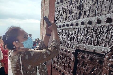 Privater historischer Rundgang in Fatehpur Sikri, Indien