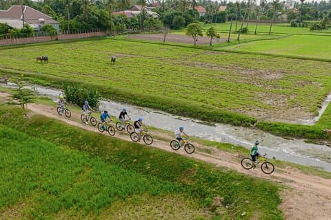 Siem Reap Plattelandsfietstour / E-bike of Tuk Tuk
