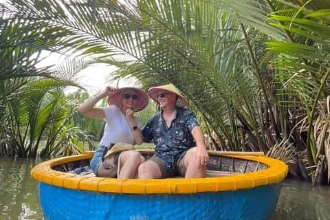 Korbbootfahrt zum Kokosnussdschungel und Hoi An-Stadtrundfahrt ab Da Nang