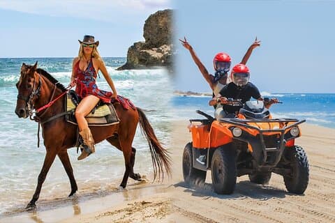 NY!! Combo ATV & Horseback Ride. Strand & ørken. Tequila smagning