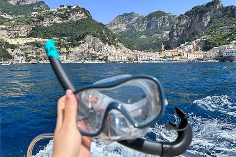 Positano : Halbtägige Amalfiküstenfahrt mit Prosecco und Schwimmen