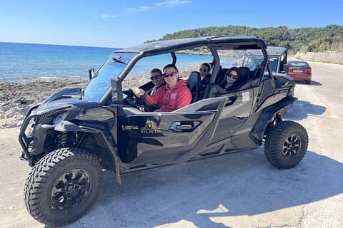 Best of Korcula island winery's by 4X4 Canam buggys with lunch