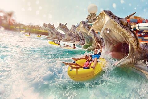 De Dubai Yas Water World Tour com embarque e desembarque