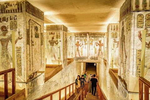 Dagstur til Luxor østlige og vestlige kysten templer og graver av Luxor