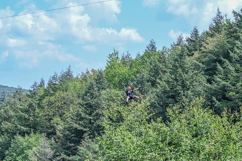 Zipline Canopy Activity Admission at Bristol Mountain