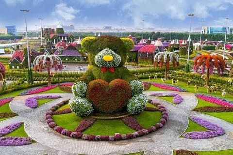 Dubai Miracle Garden com transferências privadas