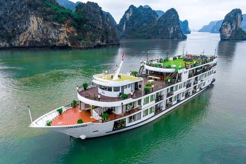Halong Aquamarine Cruise - 5 Star Halong Bay - 2 dagar 1 natt