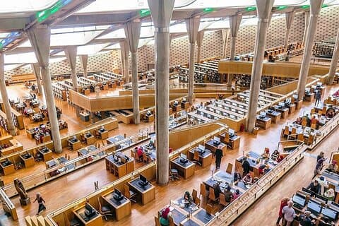 Bibliotheca Alexandria coupe-file avec guide et chauffeur