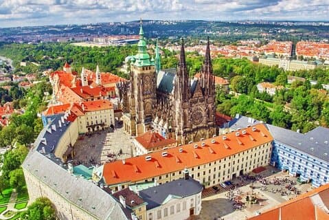 Privat spasertur rundt Praha slottskompleks