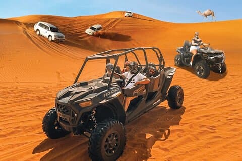 Dubai Desert Safari com opções de buggy de dunas e transferência compartilhada