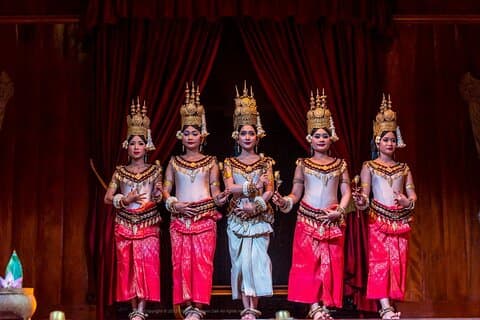 Performance de dança Apsara - incluindo jantar buffet e traslado do hotel