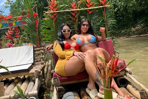 Great River Bamboo Rafting en kalksteenmassage vanuit Montego Bay
